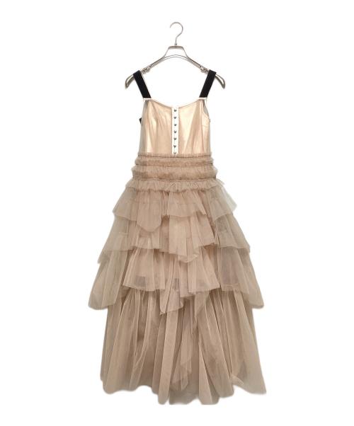 Snidel（スナイデル）Snidel (スナイデル) チュールティアードボリュームドレス ライトピンク サイズ:SIZE 0の古着・服飾アイテム
