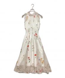 Snidel（スナイデル）の古着「バックリボンシフォンワンピース」｜ホワイト