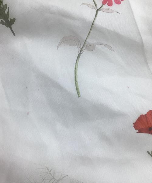 Snidel（スナイデル）Snidel (スナイデル) バックリボンシフォンワンピース ホワイト サイズ:SIZE 0の古着・服飾アイテム