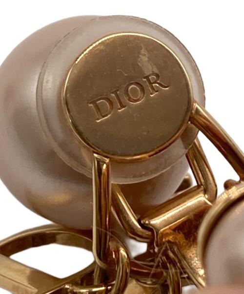 Dior（ディオール）Dior (ディオール) Tribales クリップイヤリング ピンク×ゴールドの古着・服飾アイテム