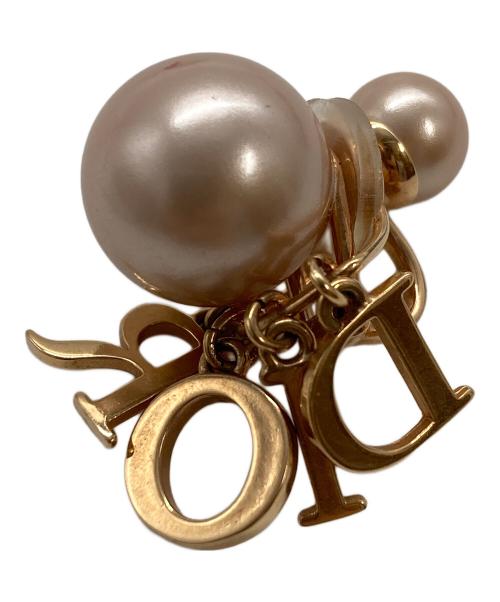 Dior（ディオール）Dior (ディオール) Tribales クリップイヤリング ピンク×ゴールドの古着・服飾アイテム