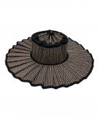 Lorna Murrayローナマーレイ）の古着「カプリハット」｜ベージュ×ブラック