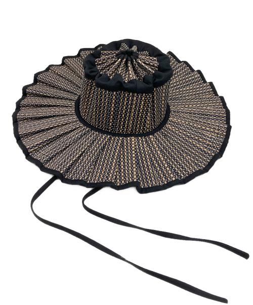 Lorna Murray（ローナマーレイ）Lorna Murray (ローナマーレイ) カプリハット ベージュ×ブラック サイズ:SIZE S 未使用品の古着・服飾アイテム