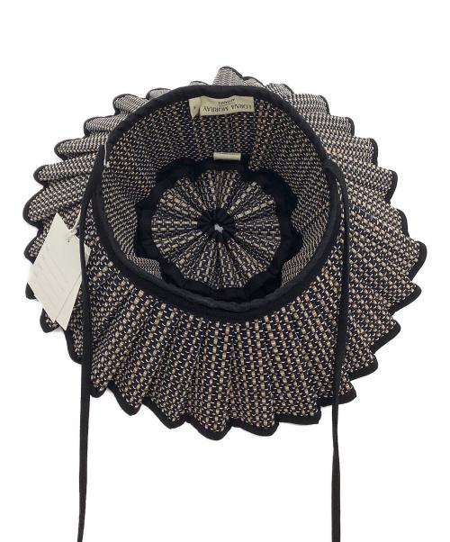 Lorna Murray（ローナマーレイ）Lorna Murray (ローナマーレイ) カプリハット ベージュ×ブラック サイズ:SIZE S 未使用品の古着・服飾アイテム