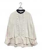 CULLNI×STUDIOUSクルニ×ステュディオス）の古着「EX.BAND COLLAR CLERIC SH」｜ホワイト