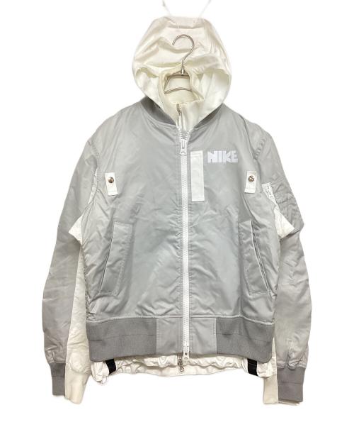 NIKE（ナイキ）NIKE (ナイキ) sacai (サカイ) LAYERED JKT ホワイト サイズ:SIZE Sの古着・服飾アイテム