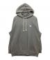 Acne studios（アクネ ストゥディオズ）の古着「ファイスパッチ オーバーサイズ フーディ プルオーバーパーカー」｜グレー