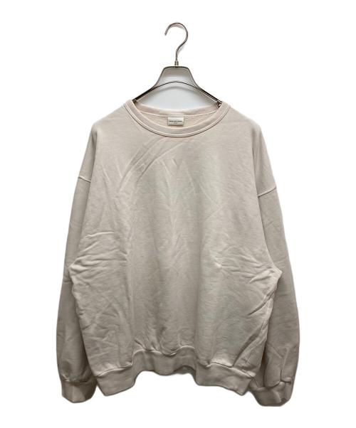 DRIES VAN NOTEN（ドリスヴァンノッテン）DRIES VAN NOTEN (ドリスヴァンノッテン) オーバーサイズクルーネックスウェット ベージュ サイズ:SIZE Lの古着・服飾アイテム