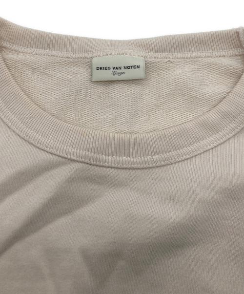 DRIES VAN NOTEN（ドリスヴァンノッテン）DRIES VAN NOTEN (ドリスヴァンノッテン) オーバーサイズクルーネックスウェット ベージュ サイズ:SIZE Lの古着・服飾アイテム