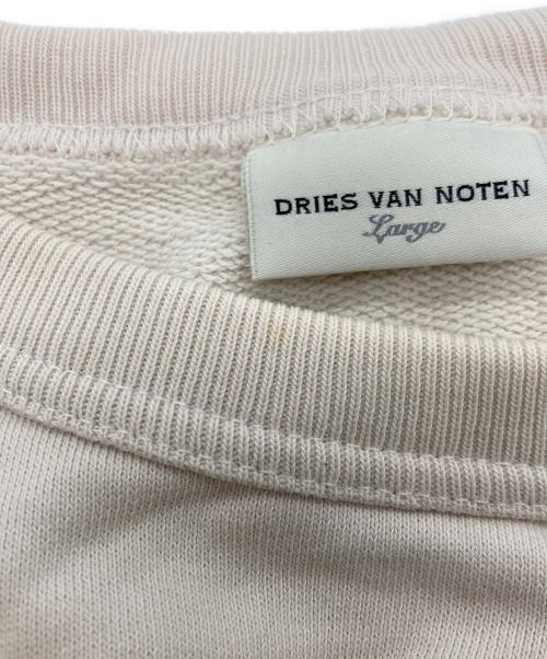 DRIES VAN NOTEN（ドリスヴァンノッテン）DRIES VAN NOTEN (ドリスヴァンノッテン) オーバーサイズクルーネックスウェット ベージュ サイズ:SIZE Lの古着・服飾アイテム