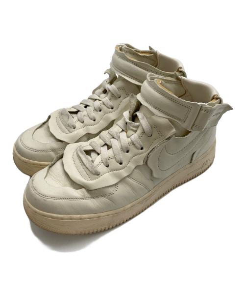 NIKE（ナイキ）NIKE (ナイキ) COMME des GARCONS HOMME PLUS (コムデギャルソンオムプリュス) AIR FORCE1 MID ホワイト サイズ:SIZE27cmの古着・服飾アイテム