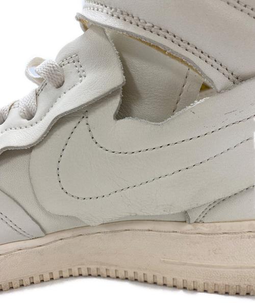 NIKE（ナイキ）NIKE (ナイキ) COMME des GARCONS HOMME PLUS (コムデギャルソンオムプリュス) AIR FORCE1 MID ホワイト サイズ:SIZE27cmの古着・服飾アイテム