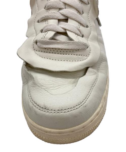 NIKE（ナイキ）NIKE (ナイキ) COMME des GARCONS HOMME PLUS (コムデギャルソンオムプリュス) AIR FORCE1 MID ホワイト サイズ:SIZE27cmの古着・服飾アイテム