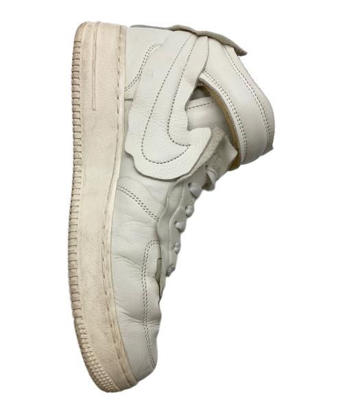 NIKE（ナイキ）NIKE (ナイキ) COMME des GARCONS HOMME PLUS (コムデギャルソンオムプリュス) AIR FORCE1 MID ホワイト サイズ:SIZE27cmの古着・服飾アイテム