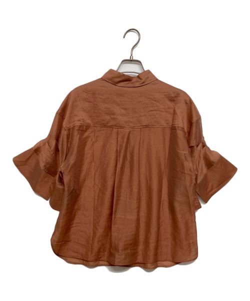 theory luxe（セオリーリュクス）theory luxe (セオリーリュクス) Tori Maddox Shirt ブラウン サイズ:SIZE Sの古着・服飾アイテム