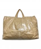 COMME des GARCONSコムデギャルソン）の古着「PVCクラフトペーパーショッパートートバッグ」｜ベージュ