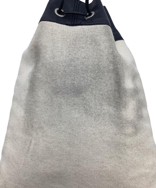 JIL SANDER（ジルサンダー）JIL SANDER (ジルサンダー) DRST ロゴ ポーチ/ドローストリングポーチ アイボリー×ブラック サイズ:実寸サイズをご参照下さい。の古着・服飾アイテム