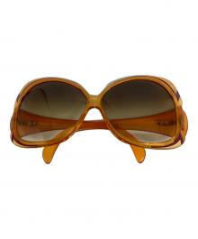 Christian Dior（クリスチャン ディオール）の古着「ヴィンテージオーバルサングラス」｜オレンジ