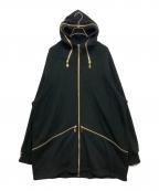 ACUOD by CHANUアクオド バイ チャヌ）の古着「ロングジップフーディー」｜ブラック