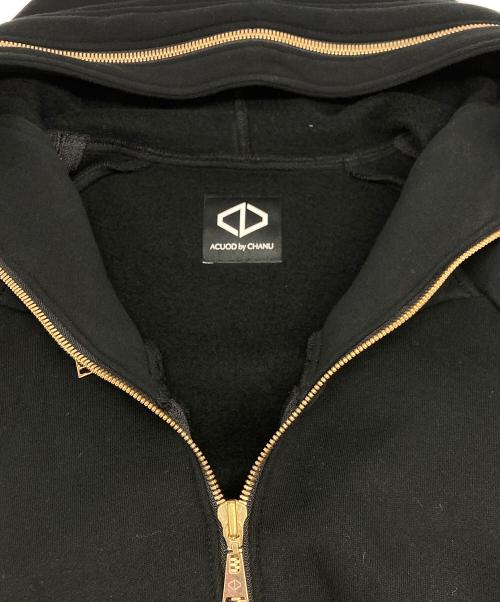 ACUOD by CHANU（アクオド バイ チャヌ）ACUOD by CHANU (アクオド バイ チャヌ) ロングジップフーディー ブラック サイズ:SIZE Freeの古着・服飾アイテム