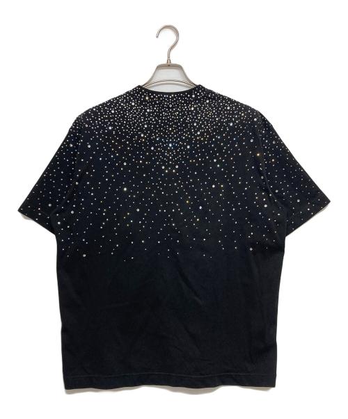 THE BOY HAS NO PATIENCE（ザボーイハズノーパティエンス）THE BOY HAS NO PATIENCE (ザボーイハズノーパティエンス) LUMINOUS DAWN RHINESTONE TEE ブラック サイズ:SIZE Mの古着・服飾アイテム