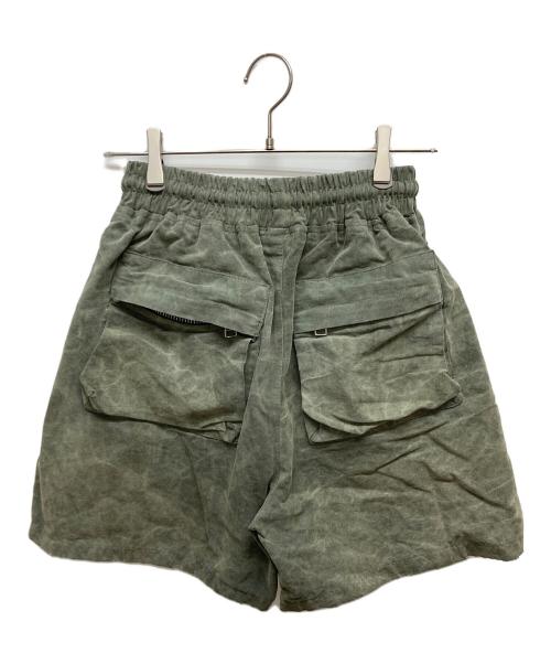 askyurself（アスクユアセルフ）askyurself (アスクユアセルフ) ハーフカーゴパンツ グリーン サイズ:SIZE Sの古着・服飾アイテム