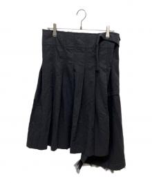 COMME des GARCONS（コムデギャルソン）の古着「ウールラップスカート GP-S042」｜グレー