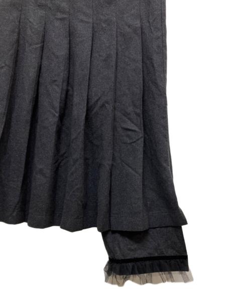 COMME des GARCONS（コムデギャルソン）COMME des GARCONS (コムデギャルソン) ウールラップスカート GP-S042 グレー サイズ:Mの古着・服飾アイテム
