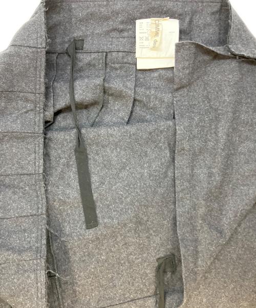 COMME des GARCONS（コムデギャルソン）COMME des GARCONS (コムデギャルソン) ウールラップスカート GP-S042 グレー サイズ:Mの古着・服飾アイテム