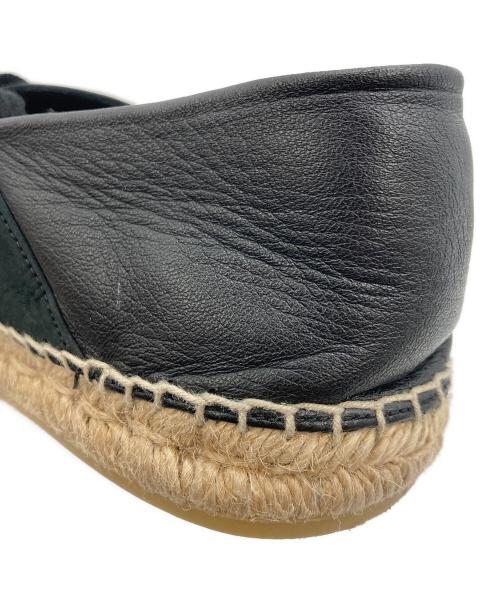 JIMMY CHOO（ジミーチュウ）JIMMY CHOO (ジミーチュウ) エスパドリーユ ブラック サイズ:SIZE 42の古着・服飾アイテム