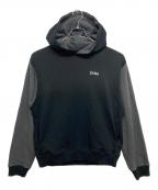 EVISUエヴィス）の古着「カモメとロゴプリントのボクシーパーカー」｜グレー×ブラック