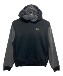 EVISU（エヴィス）の古着「カモメとロゴプリントのボクシーパーカー」｜グレー×ブラック