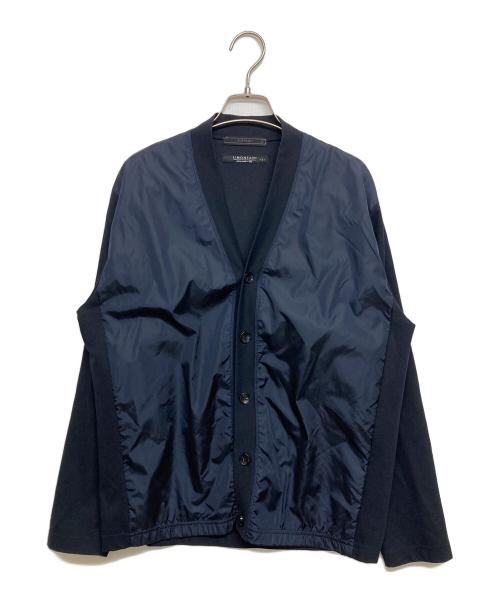 SOPHNET.（ソフネット）SOPHNET. (ソフネット) LIMONTA NYLON FRONT PANELED CARDIGAN ネイビー サイズ:SIZE Sの古着・服飾アイテム