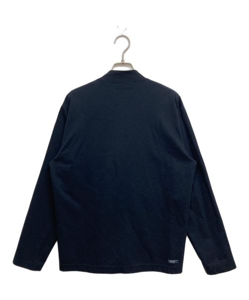 SOPHNET.（ソフネット）SOPHNET. (ソフネット) LIMONTA NYLON FRONT PANELED CARDIGAN ネイビー サイズ:SIZE Sの古着・服飾アイテム