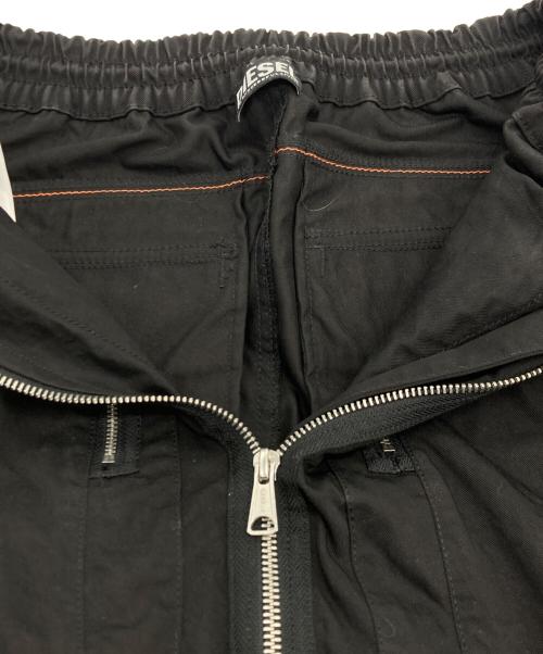 DIESEL（ディーゼル）DIESEL (ディーゼル) ジップデザインスカート ブラック サイズ:SIZE 25の古着・服飾アイテム