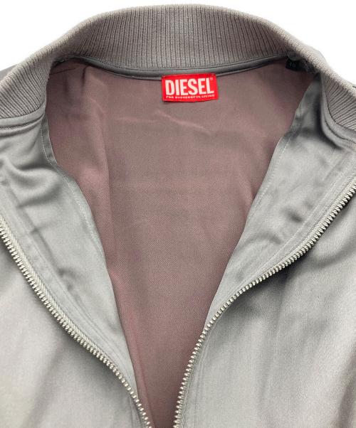 DIESEL（ディーゼル）DIESEL (ディーゼル) サテンジップアップブルゾン グレー サイズ:SIZE 40の古着・服飾アイテム