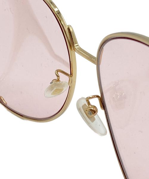 GUCCI（グッチ）GUCCI (グッチ) オーバルフレーム サングラス ゴールド サイズ:63▢18-135の古着・服飾アイテム