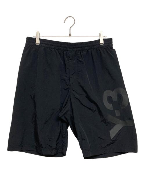 Y-3（ワイスリー）Y-3 (ワイスリー) ビッグロゴイージースイムショーツ ブラック サイズ:SIZE Lの古着・服飾アイテム