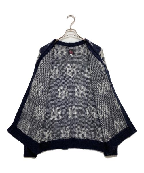 Needles（ニードルズ）Needles (ニードルズ) BEAMS BOY (ビームスボーイ) MLB (エムエルビー) モヘヤニットカーディガン ネイビー サイズ:SIZE XSの古着・服飾アイテム