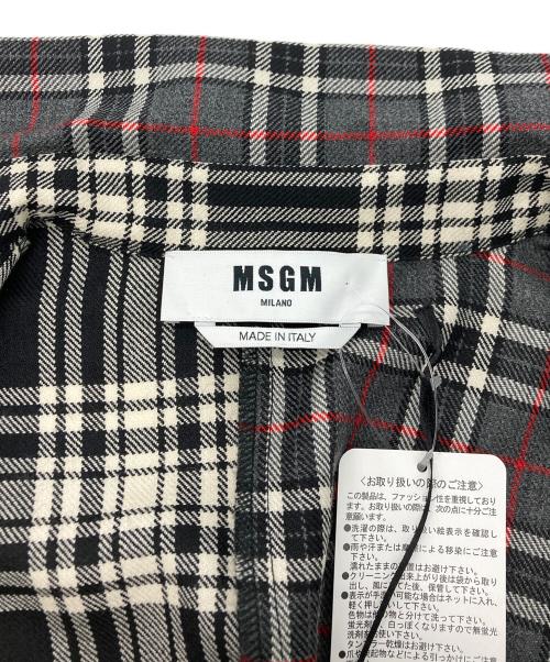 MSGM（エムエスジーエム）MSGM (エムエスジーエム) チェックシャツ グレー サイズ:SIZE40 未使用品の古着・服飾アイテム