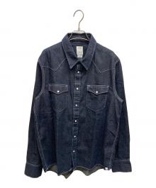VISVIM（ビズビム）の古着「SOCIAL SCULPTURE SHIRT MUD OVERDYE(ソーシャルスカルプチャーシャツマッドオーバーダイ)」｜インディゴ