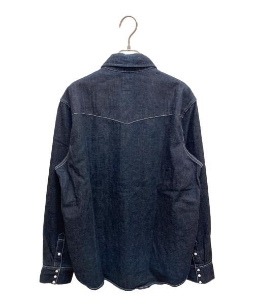 VISVIM（ビズビム）VISVIM (ビズビム) SOCIAL SCULPTURE SHIRT MUD OVERDYE(ソーシャルスカルプチャーシャツマッドオーバーダイ) インディゴ サイズ:SIZE34の古着・服飾アイテム