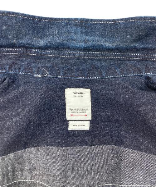 VISVIM（ビズビム）VISVIM (ビズビム) SOCIAL SCULPTURE SHIRT MUD OVERDYE(ソーシャルスカルプチャーシャツマッドオーバーダイ) インディゴ サイズ:SIZE34の古着・服飾アイテム
