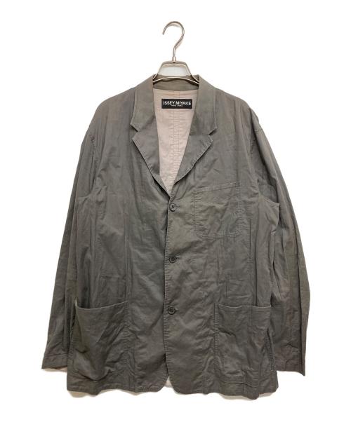 ISSEY MIYAKE WHITE LABEL（イッセイミヤケホワイトレーベル）ISSEY MIYAKE WHITE LABEL (イッセイミヤケホワイトレーベル) 3Bテーラードジャケット グレー サイズ:SIZE3の古着・服飾アイテム