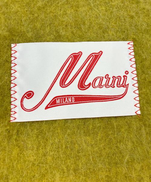 MARNI（マルニ）MARNI (マルニ) ブラッシュドアルパカナイロンロゴマフラー　UTW918 イエロー サイズ:実寸参照 未使用品の古着・服飾アイテム