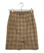 Burberry'sバーバリー）の古着「ノバチェックスカート」｜ブラウン