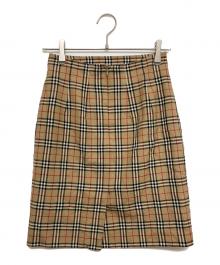 Burberry's（バーバリー）の古着「ノバチェックスカート」｜ブラウン