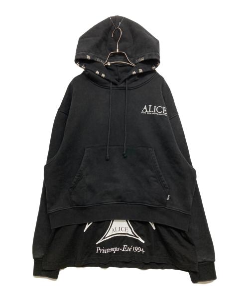 ALICE Hollywood（アリス ハリウッド）ALICE Hollywood (アリス ハリウッド) パーカー ブラック サイズ:SIZE Lの古着・服飾アイテム
