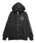 ALICE Hollywood（アリス ハリウッド）の古着「ジップパーカー」｜ブラック
