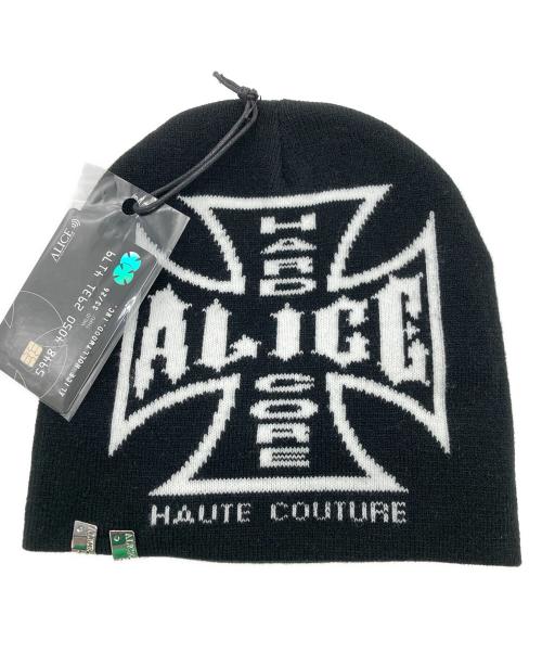 ALICE Hollywood（アリス ハリウッド）ALICE Hollywood (アリス ハリウッド) CHOPPER BEANIE/ニットキャップ ブラック サイズ:実寸サイズをご参照下さい。の古着・服飾アイテム